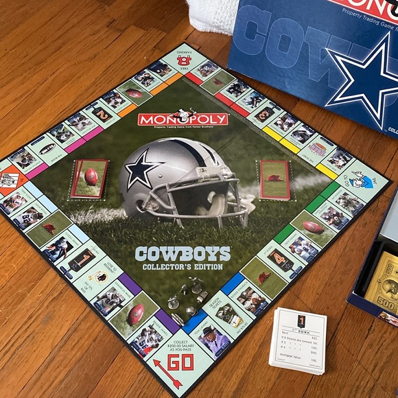 Vintage Monopoly Dallas Cowboys Collector's Edition 2006 Board Game - Picture 2 of 5